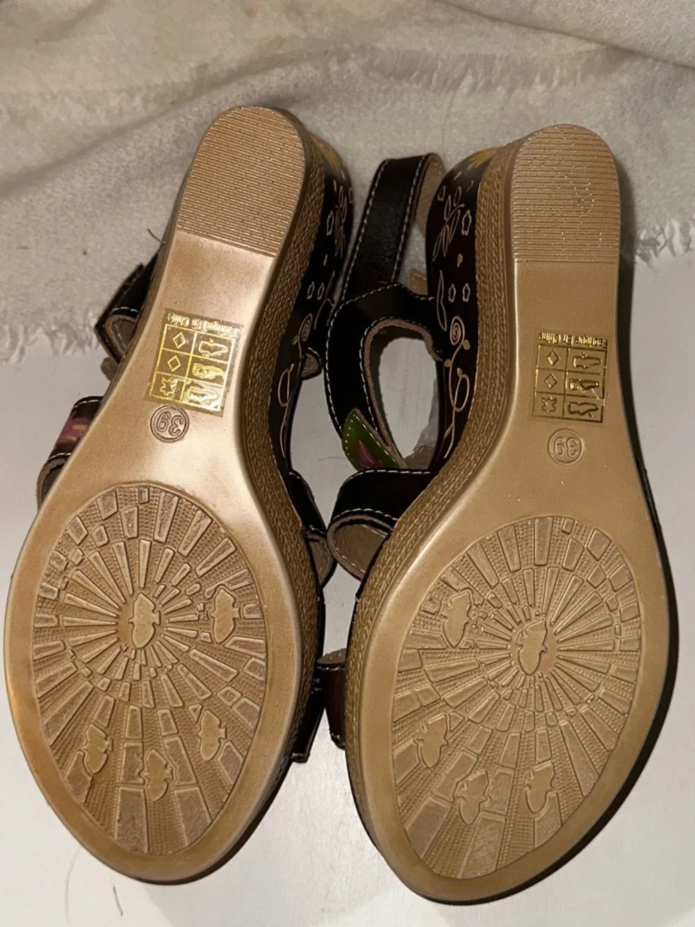 Spring Step L'Artiste Floral Sandals NWOT - size 39 (US 8 - 8 1/2) - Picture 7 of 7